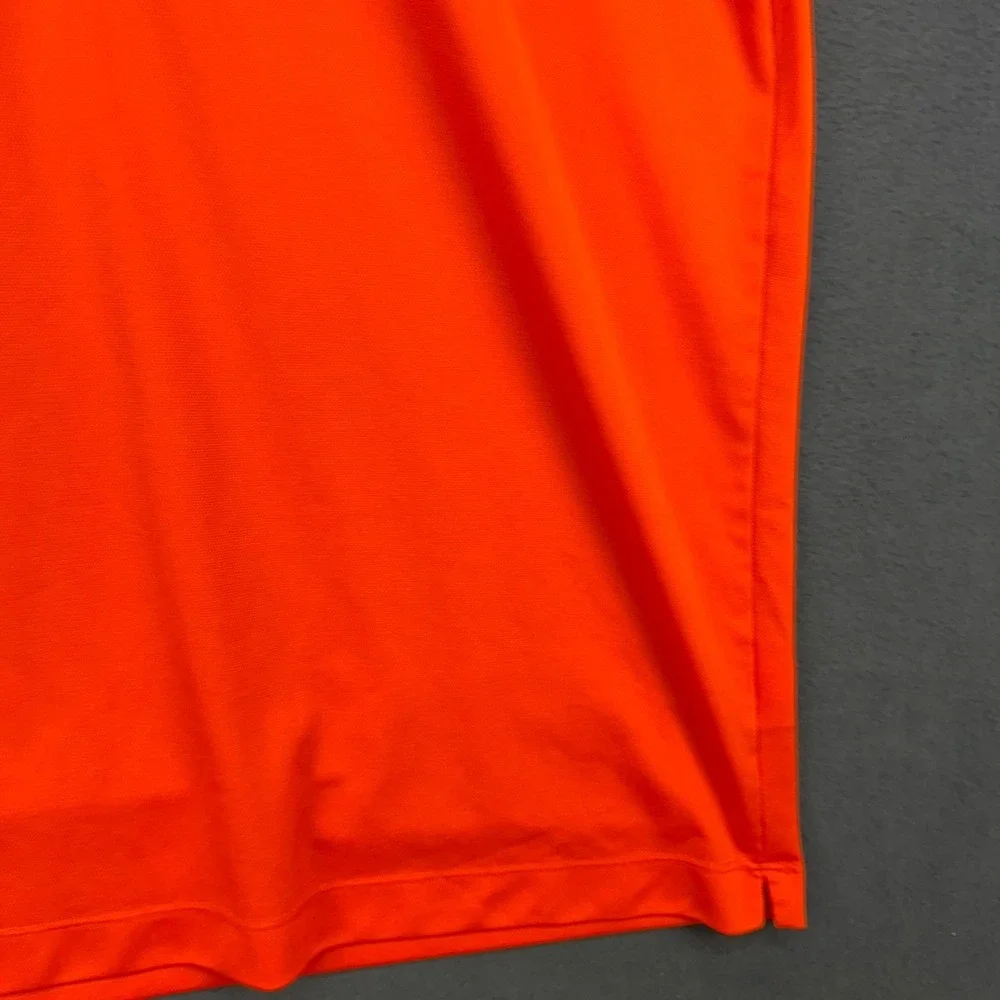 Nike Golf Dri-Fit‎ Polo Shirt XL Orange Shock Top Men's Athletic Golf
